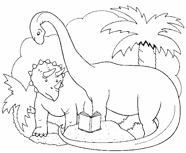 Dinozaury kolorowanki